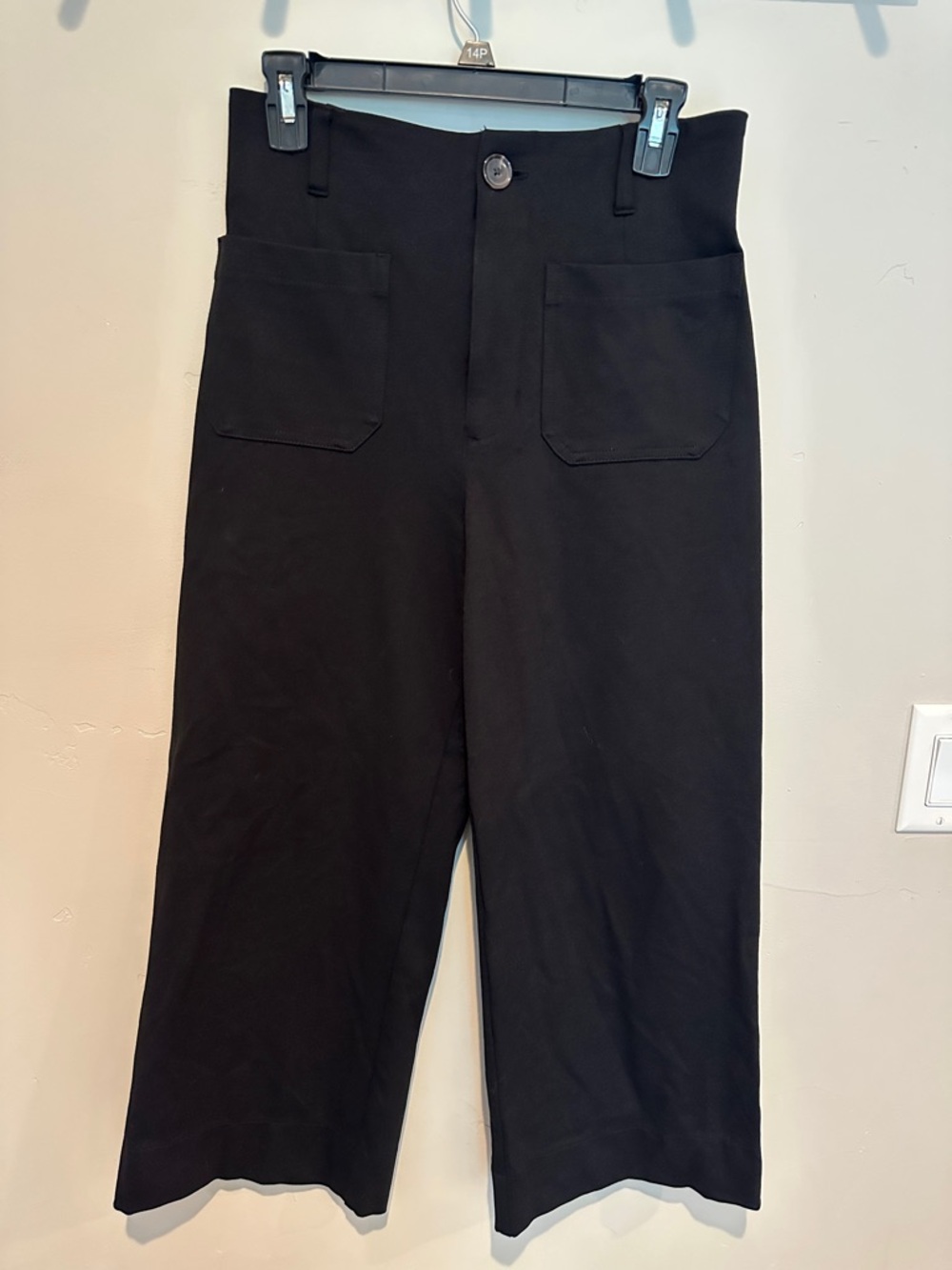 LC Lauren Conrad Black Trousers with Folded Waistband